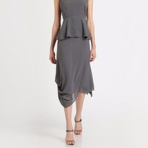 EILEEN FISHER Draped Silk Georgette Skirt - NWT